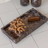 MARBLE deco tray in brown, Mette Ditmer