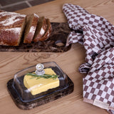 MARBLE butter box in brown, Mette Ditmer