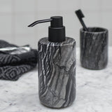 MARBLE tall dispenser in black / grey, Mette Ditmer
