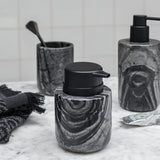 MARBLE low dispenser in black / grey, Mette Ditmer