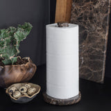 MARBLE kitchen roll holder in brown, Mette Ditmer