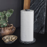 MARBLE kitchen roll holder in black / grey, Mette Ditmer