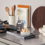MARBLE deco tray in black / grey, Mette Ditmer