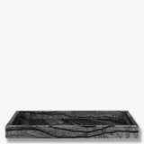 MARBLE deco tray in black / grey, Mette Ditmer