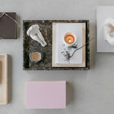 MARBLE tray in brown, large, Mette Ditmer