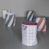 DIAGONAL laundry bag in dark grey / off-white, Mette Ditmer