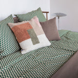 MINI bed set in pine green / tan, Mette Ditmer