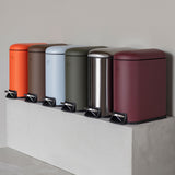 MINI-WALTHER pedal bin in 5l., orange, Mette Ditmer