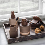 MODEST low dispenser in walnut, Mette Ditmer