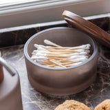 MODEST jar with lid in walnut, Mette Ditmer