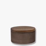 MODEST jar with lid in walnut, Mette Ditmer