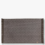 MOROCCO bath mat in chocolate / off-white, Mette Ditmer