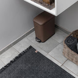 MOROCCO bath mat in black and grey cotton, Mette Ditmer