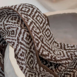 MOROCCO towel in chocolate / off-white, Mette Ditmer