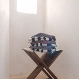 MOROCCO towel in chocolate / off-white, Mette Ditmer
