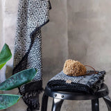 MOROCCO towel in black/white, Mette Ditmer