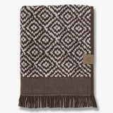 MOROCCO towel in chocolate / off-white, Mette Ditmer