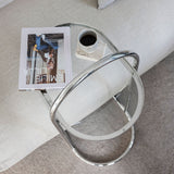 MOVES side table in chrome, Mette Ditmer
