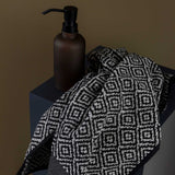 MOROCCO towel in black/white, Mette Ditmer