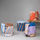 NOVA ARTE laundry bag in cobalt / blush, Mette Ditmer