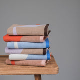NOVA ARTE towel in light blue / off-white, Mette Ditmer