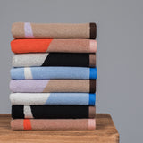 NOVA ARTE towel in black / off-white, Mette Ditmer