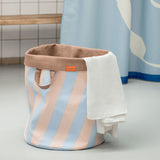 NOVA ARTE shower curtain in light blue / off-white, Mette Ditmer