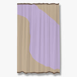 NOVA ARTE shower curtain in sand / lilac, Mette Ditmer