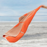 NOVA ARTE towel in latte / orange, Mette Ditmer