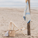 NOVA ARTE towel in light blue / off-white, Mette Ditmer