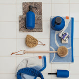 NOVA ARTE towel in light blue / off-white, Mette Ditmer