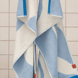 NOVA ARTE towel in light blue / off-white, Mette Ditmer