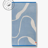 NOVA ARTE towel in light blue / off-white, Mette Ditmer