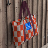 RETRO beach bag in dark orange, Mette Ditmer