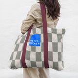 RETRO beach bag in sage green, Mette Ditmer