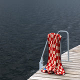 RETRO beach towel in dark orange, Mette Ditmer