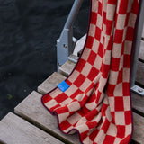 RETRO beach towel in dark orange, Mette Ditmer