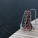 RETRO beach towel in wine, Mette Ditmer