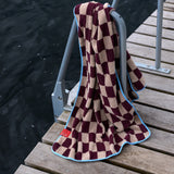 RETRO beach towel in wine, Mette Ditmer