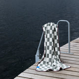 RETRO beach towel in sage green, Mette Ditmer