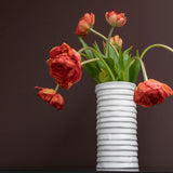 RIBBON vase in off-white, large, Mette Ditmer