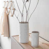 RIBBON vase in off-white, small, Mette Ditmer