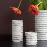 RIBBON vase in off-white, small, Mette Ditmer
