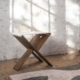 ROOTS folding stool in dark oiled, Mette Ditmer