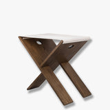 ROOTS folding stool in dark oiled, Mette Ditmer