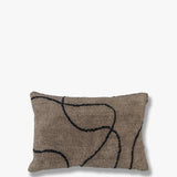 SHADOW tufted cushion cover in brown, Mette Ditmer