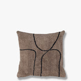SHADOW tufted cushion cover in brown, Mette Ditmer