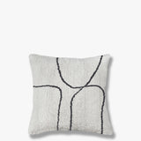 SHADOW tufted cushion cover in off-white, Mette Ditmer