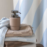 DIAGONAL shower curtain in light blue, Mette Ditmer