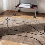 SHADOW rug in brown, large, Mette Ditmer